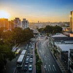 Vista aérea de São Caetano do Sul, cidade com maior IDH do Brasil, no Grande ABC paulista