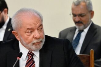 Presidente Luiz Inácio Lula da Silva em discurso sobre o Foro de são Paulo