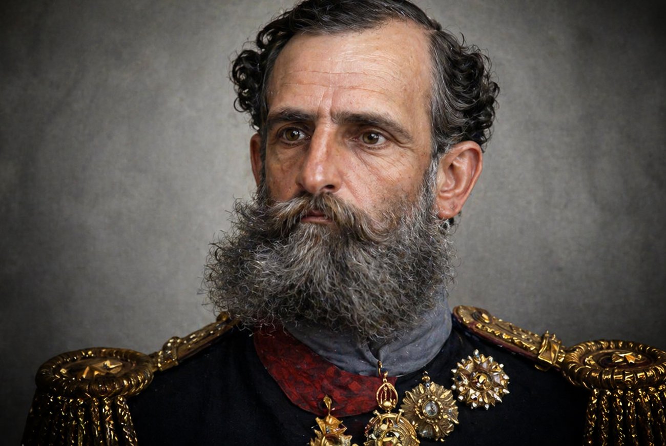 Retrato do Marechal Deodoro da Fonseca, primeiro presidente da República do Brasil, em uniforme militar