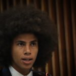 Deputado Renato Freitas em sessão no Conselho de Ética da ALEP.