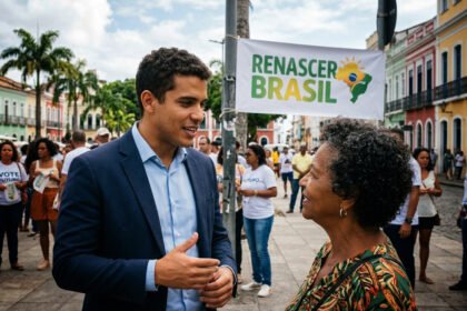 Infográfico técnico sobre os requisitos de candidatura para as Eleições 2026 destacando idades e prazos do TSE.