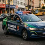 viatura da guarda municipal em patrulhamento em área urbana