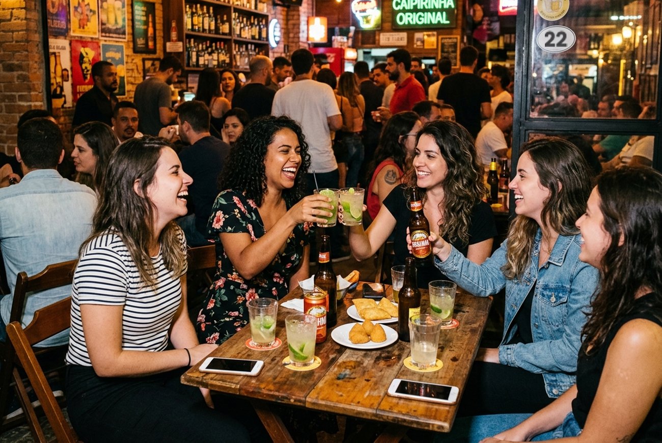 Mulher adulta com copo de bebida alcoólica em ambiente doméstico com expressão de cansaço